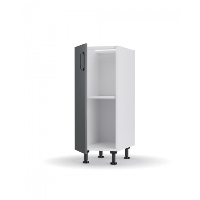 Κάτω ντουλάπι κουζίνας "MODEST" σε ανθρακί χρώμα 30x48x82