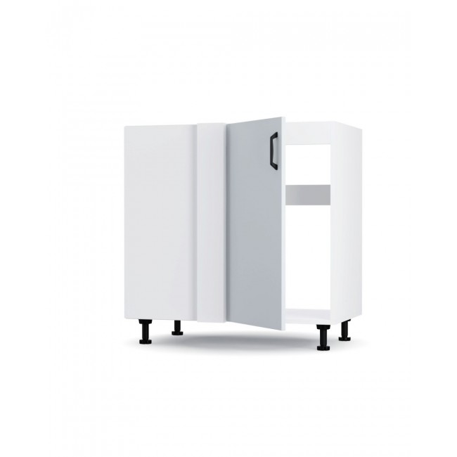 Κάτω γωνιακό ντουλάπι  "MODEST" σε γκρι χρώμα 80x48x82