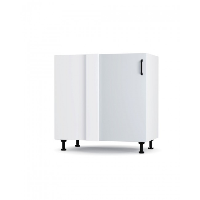 Κάτω γωνιακό ντουλάπι  "MODEST" σε γκρι χρώμα 80x48x82