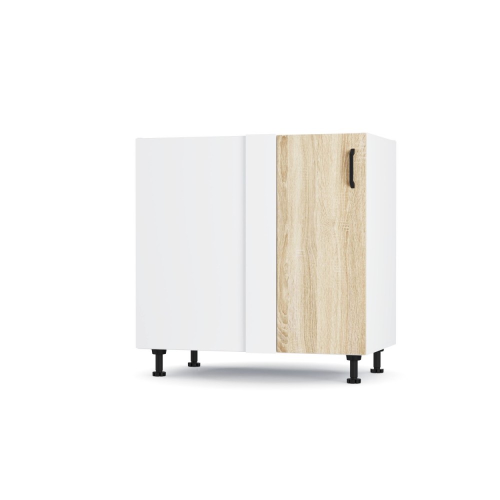 Κάτω γωνιακό ντουλάπι  "MODEST" σε σονόμα χρώμα 80x48x82