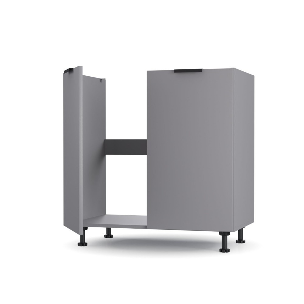 Ντουλάπι νεροχύτη "CRAFT" σε χρώμα γραφίτη 80x48x82