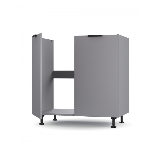 Ντουλάπι νεροχύτη "CRAFT" σε χρώμα γραφίτη 80x48x82