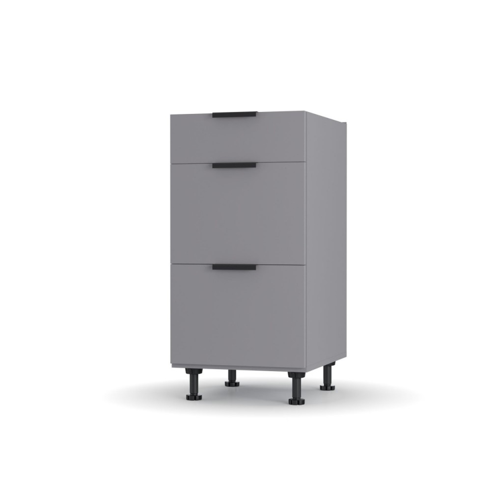 Κάτω ντουλάπι συρταριέρα "CRAFT" σε χρώμα γραφίτη 40x48x82