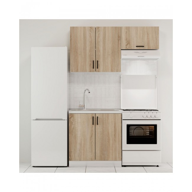 Κουζίνα "MODEST" 3τμχ σε χρώμα σονόμα (140/80)x(30/48)