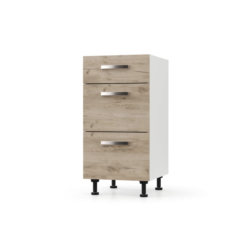 Συρταριέρα κουζίνας "CHARLOTΤE" σε χρώμα δρυς 50x46.5x82