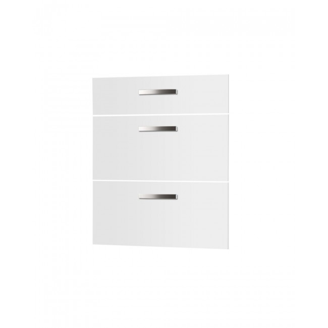 Πρόσοψη συρταριέρας "CHARLOTTE" σε λευκό χρώμα 80x71.4x1.6