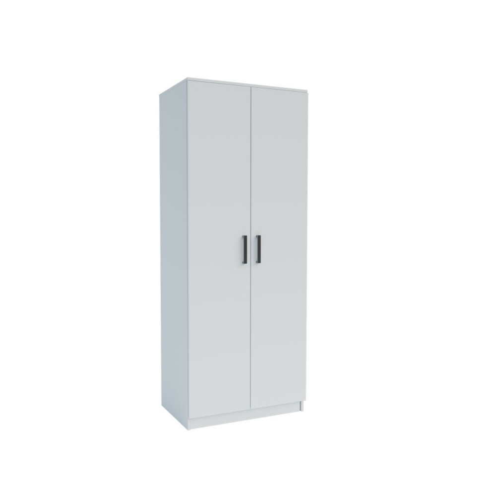 Ντουλάπα "SIMPLE" δίφυλλη σε χρώμα λευκό 80x52x205