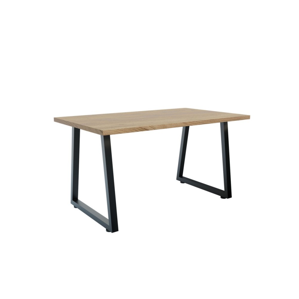 Τραπέζι "ATLANTA" σε χρυσό δρυς/μαύρο χρώμα 160x80x72