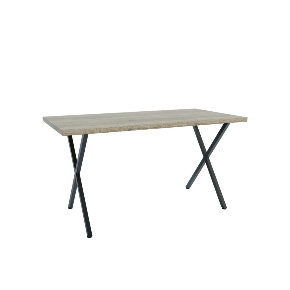 Τραπέζι "HOUSTON" σε χρώμα σονόμα/μαύρο 160x80x72