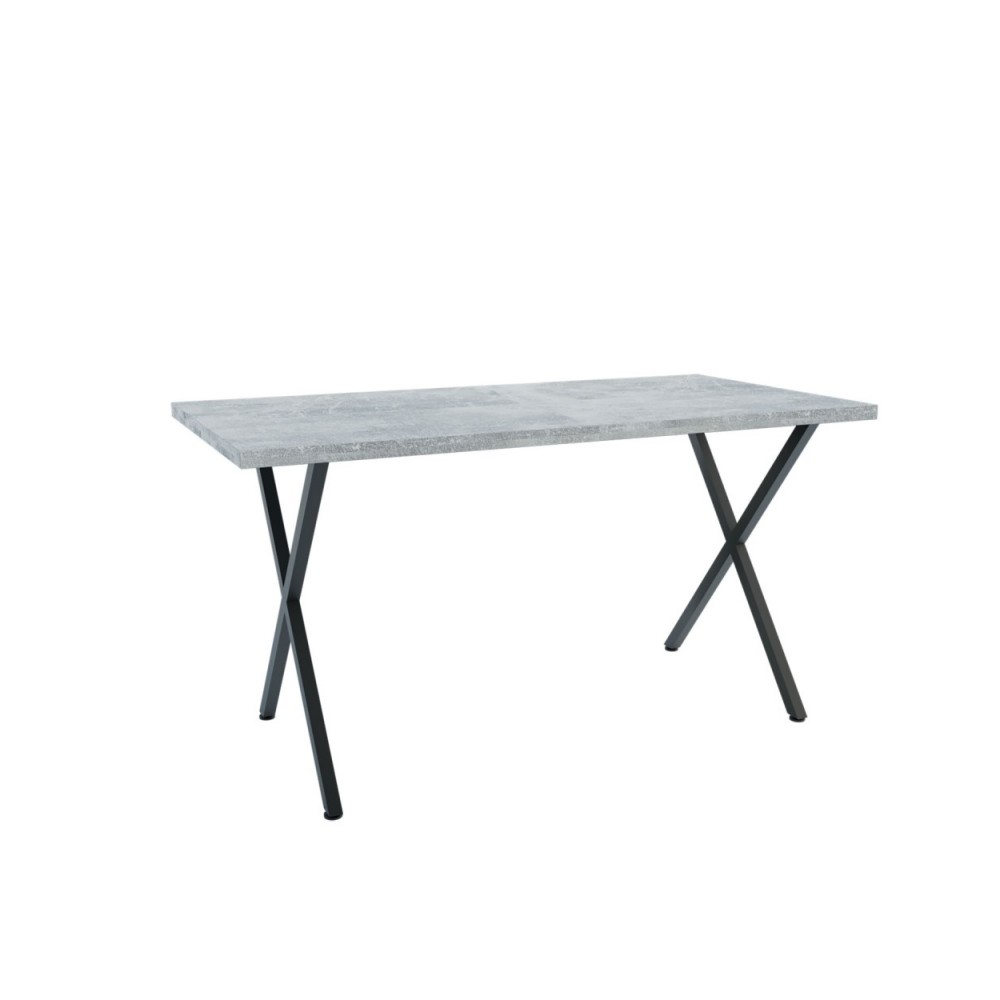 Τραπέζι "HOUSTON" σε χρώμα γκρι/μαύρο 160x80x72