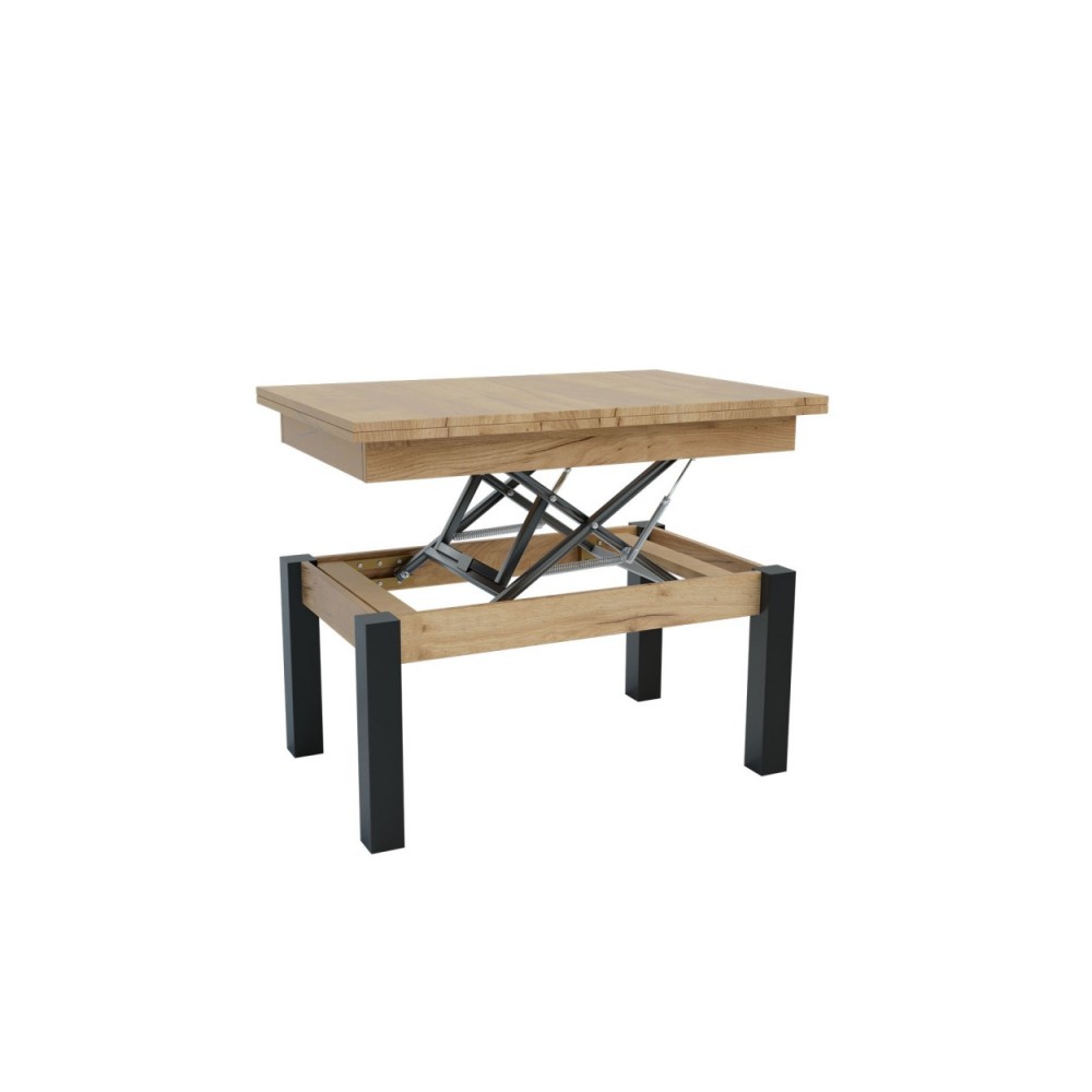 Τραπέζι σαλονιού "TRANSFORMER" επεκτείνομενο σε χρώμα χρυσό δρυς 90x60x50