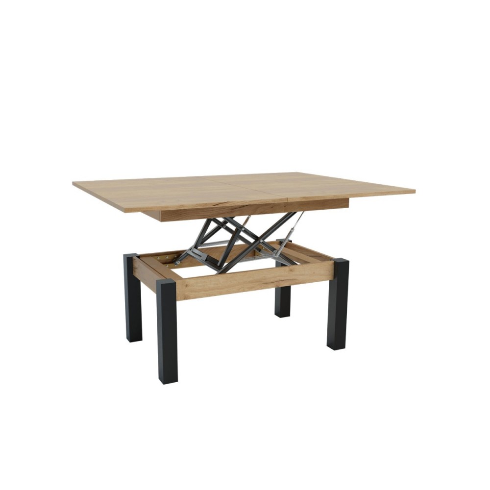 Τραπέζι σαλονιού "TRANSFORMER" επεκτείνομενο σε χρώμα χρυσό δρυς 90x60x50