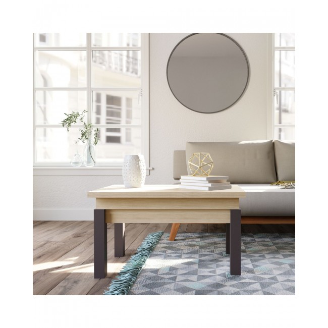 Τραπέζι σαλονιού "TRANSFORMER" επεκτείνομενο σε χρώμα σονόμα 90x60x50