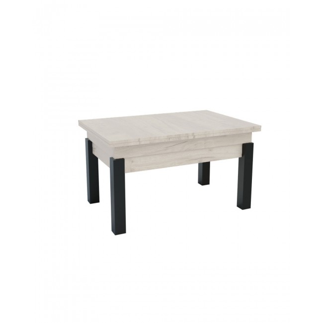 Τραπέζι σαλονιού "TRANSFORMER" επεκτείνομενο σε χρώμα λευκό 90x60x50