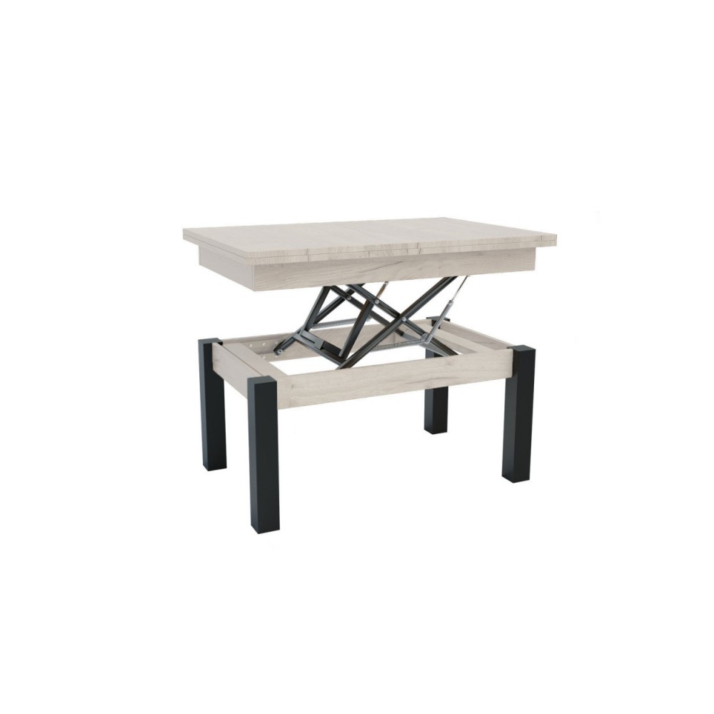 Τραπέζι σαλονιού "TRANSFORMER" επεκτείνομενο σε χρώμα λευκό 90x60x50