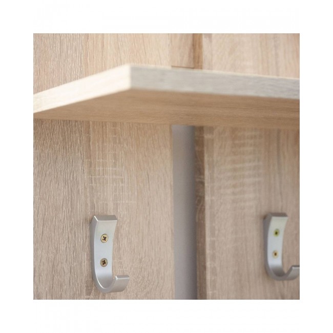 Κρεμάστρα τοίχου "WIE" σε χρώμα σονόμα 80x23x100