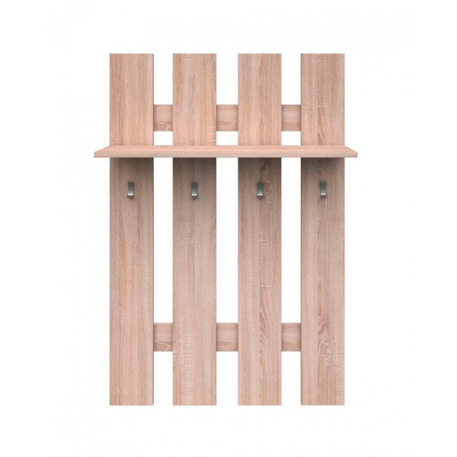 Κρεμάστρα τοίχου "WIE" σε χρώμα σονόμα 80x23x100