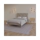 Κρεβάτι "FORTUNA" από ύφασμα σε μπεζ χρώμα 146x209x107