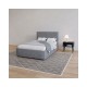 Κρεβάτι "BILLY" από ύφασμα σε γκρι χρώμα 133x217x102