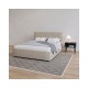 Κρεβάτι "BILLY" από ύφασμα σε μπεζ χρώμα 173x217x102