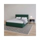 Κρεβάτι "BILLY" από ύφασμα σε κυπαρισσί χρώμα 173x217x102