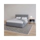 Κρεβάτι "BILLY" από ύφασμα σε γκρι χρώμα 173x217x102