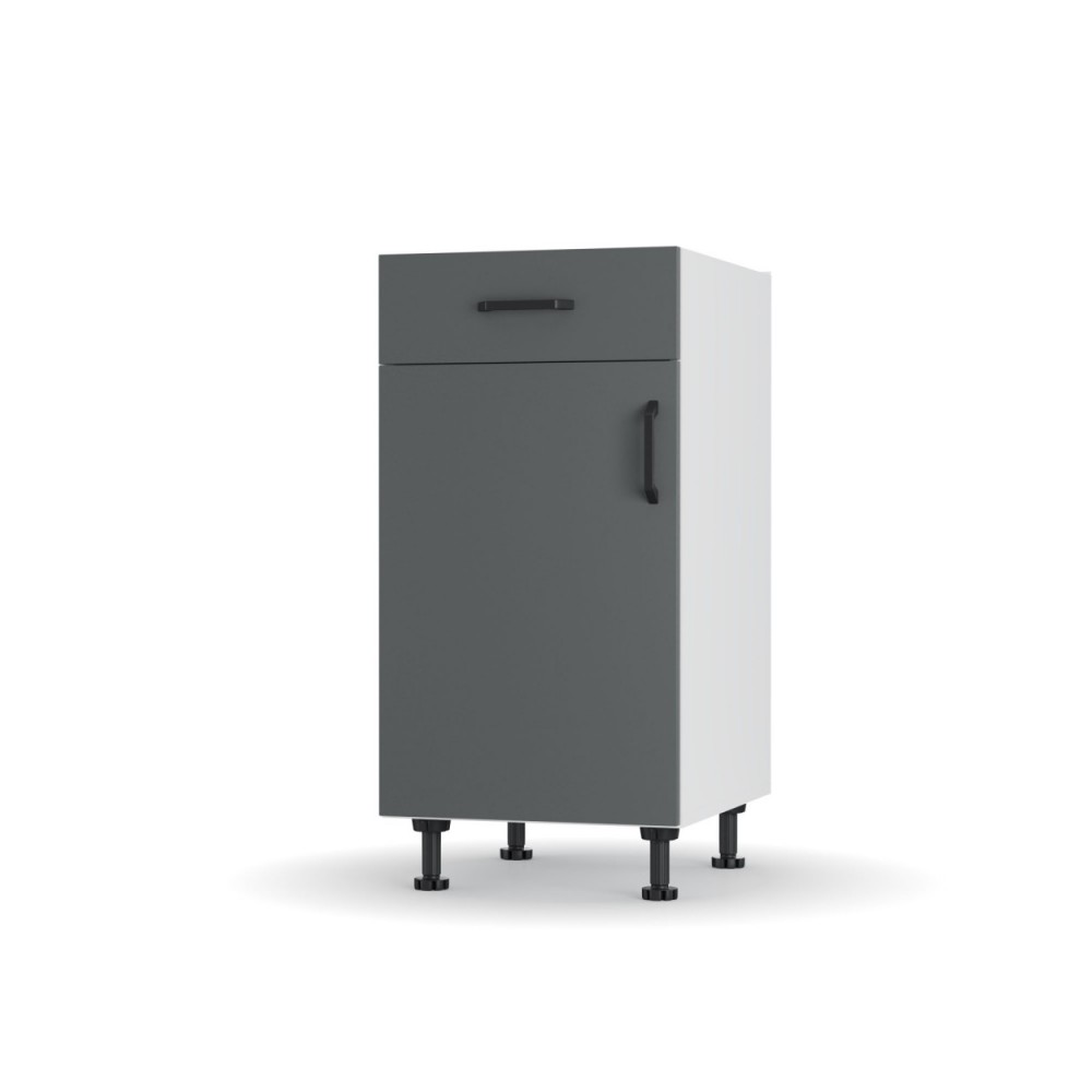 Επιδαπέδιο ντουλάπι "MODEST" σε χρώμα ανθρακί 40x48x82