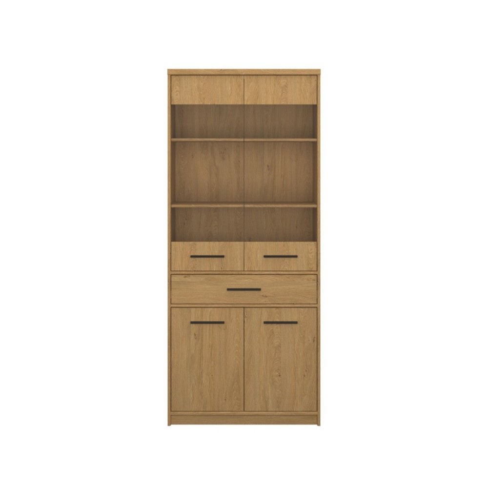 Βιτρίνα "PAVI" σε χρώμα βελανιδιά 84.3x33.8x197.2