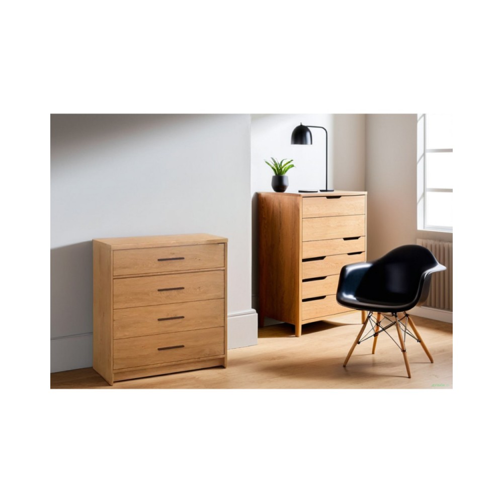 Συρταριέρα "PAVI" σε χρώμα βελανιδιά 84.3x33.8x87.2