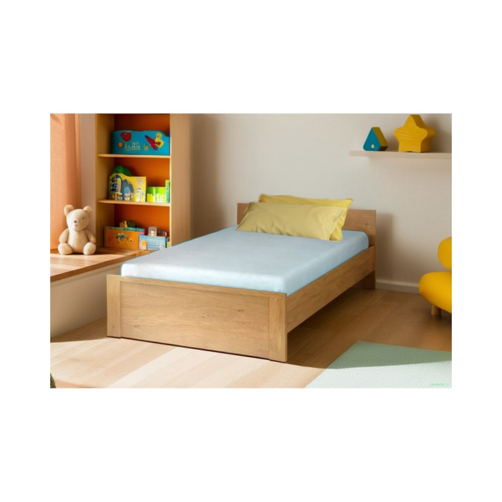 Κρεβάτι ημίδιπλο "PAVI" σε χρώμα βελανιδιά 120x200