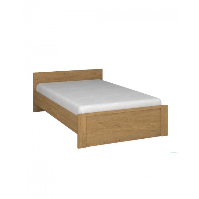 Κρεβάτι ημίδιπλο "PAVI" σε χρώμα βελανιδιά 120x200