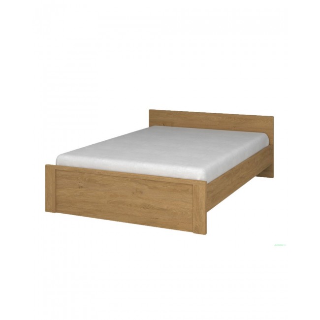 Κρεβάτι ημίδιπλο "PAVI" σε χρώμα βελανιδιά 140x200