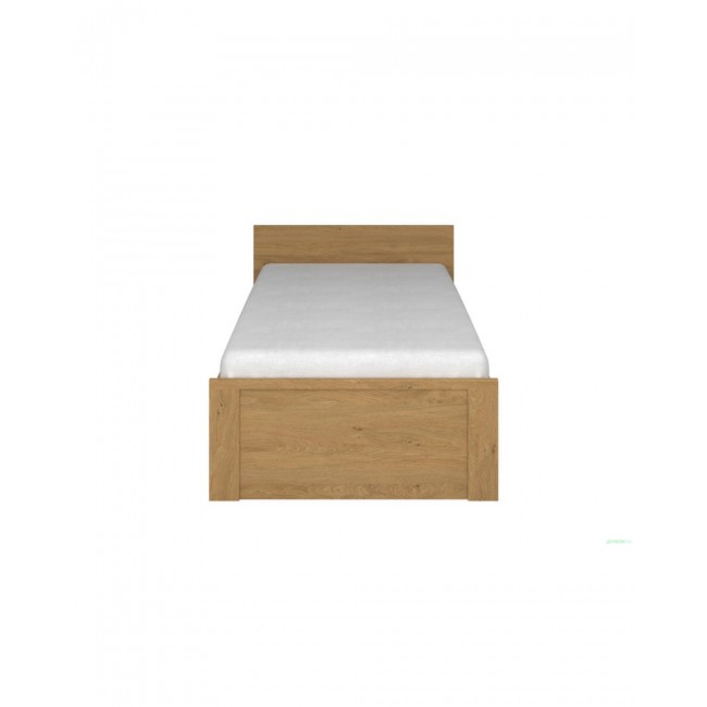 Κρεβάτι μονό "PAVI" σε χρώμα βελανιδιά 90x200