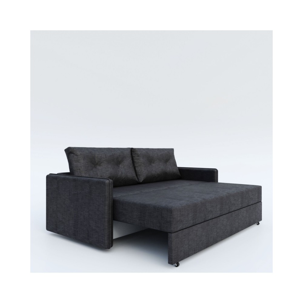 Καναπές-κρεβάτι "LONDON" τριθέσιος με αποθηκευτικό χώρο σε χρώμα γκρι 208x101x94