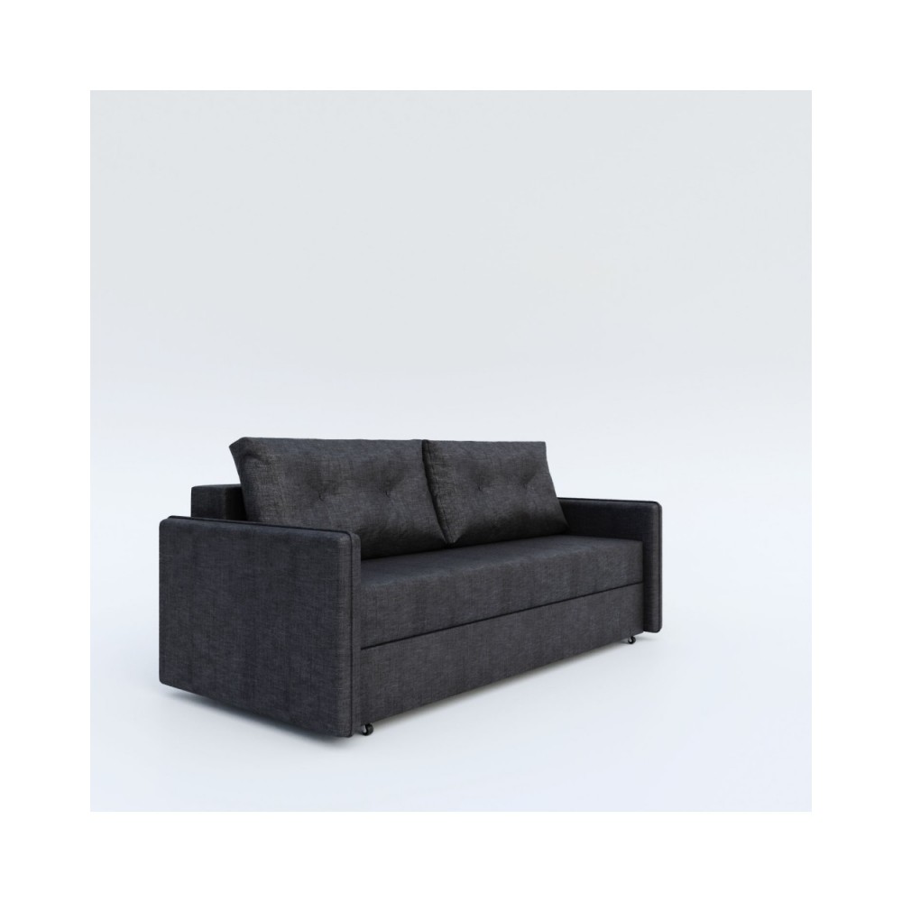 Καναπές-κρεβάτι "LONDON" τριθέσιος με αποθηκευτικό χώρο σε χρώμα γκρι 208x101x94