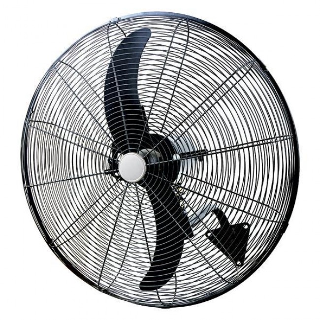 Ανεμιστήρας μεταλλικός τοίχου σε χρώμα μαύρο Φ81 200W