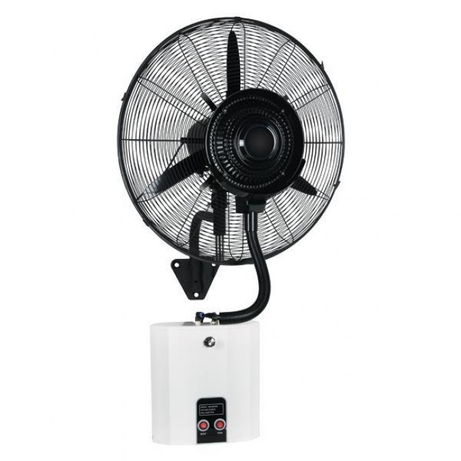 Ανεμιστήρας τοίχου υδρονέφωσης σε χρώμα μαύρο Φ66 260W 220V