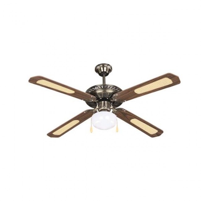 Ανεμιστήρας οροφής "COOL WAVE" σε χρώμα καφέ/χρυσό Φ130x45