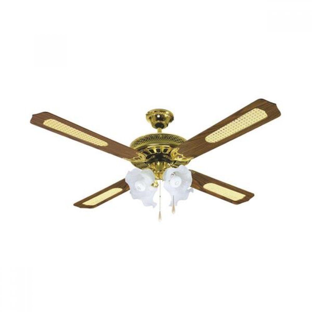 Ανεμιστήρας οροφής "COOL WAVE" σε χρώμα καφέ/χρυσό Φ130x45