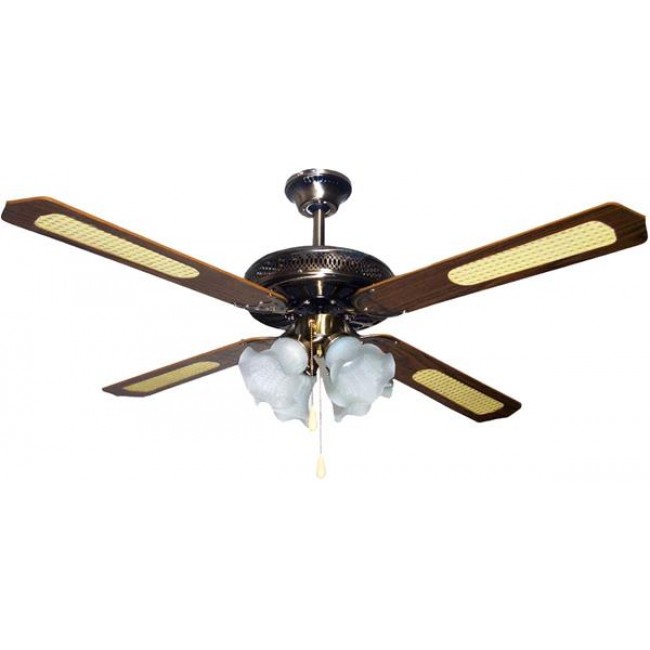 Ανεμιστήρας οροφής "COOL WAVE" σε χρώμα μπρονζέ/μπεζ Φ130x45