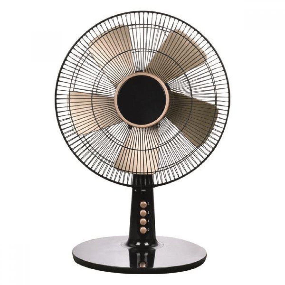 Ανεμιστήρας επιτραπέζιος σε μαύρο/χρυσό χρώμα Φ30 40W