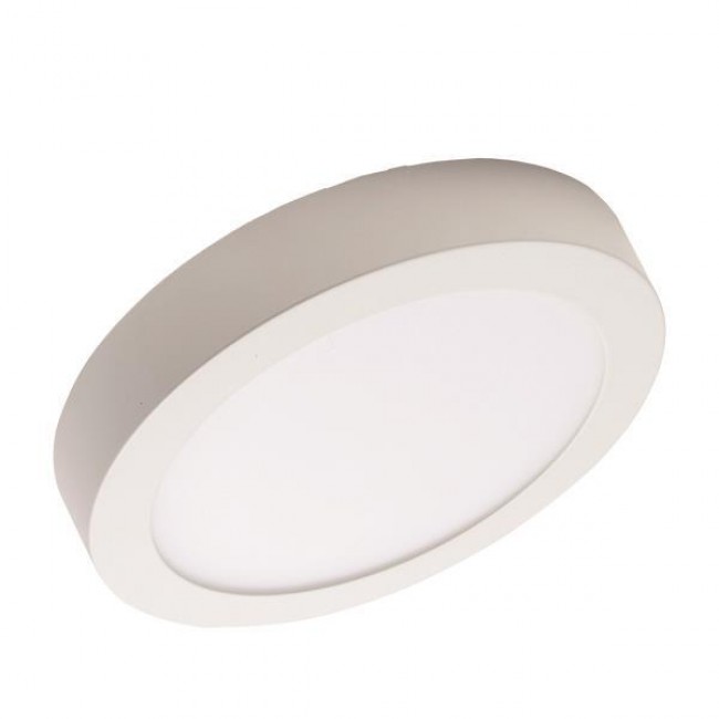 Φωτιστικό εξωτερικό από αλουμίνιο/πλαστικό σε λευκό χρώμα LED SLIM Φ300 24W 3000K
