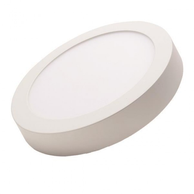 Φωτιστικό εξωτερικό από αλουμίνιο/πλαστικό σε λευκό χρώμα LED SLIM Φ225 20W 6500K