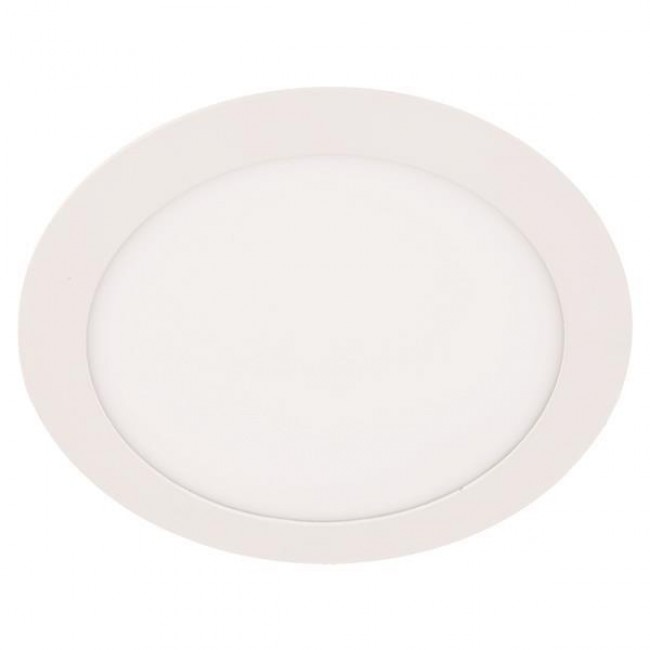 Φωτιστικό χωνευτό από αλουμίνιο/πλαστικό σε λευκό χρώμα LED SLIM Φ120 6W 4000K