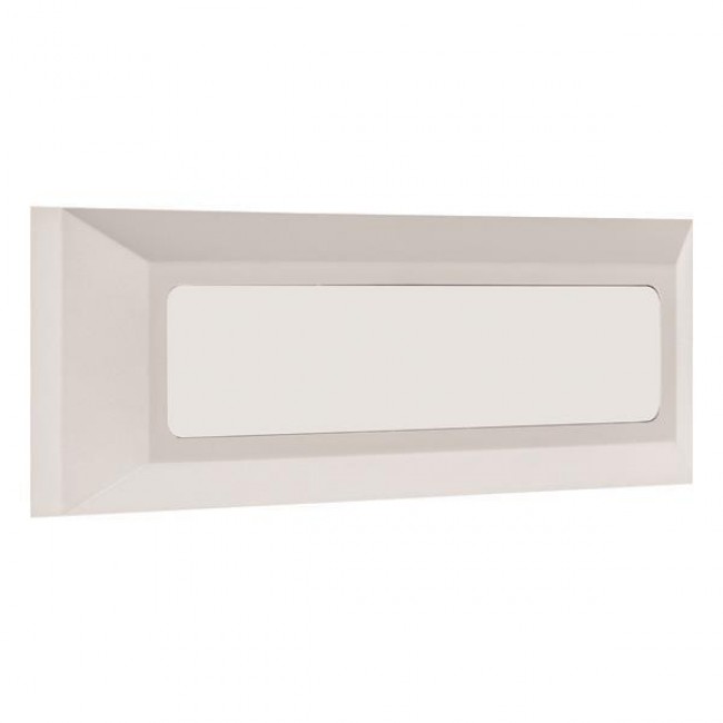 Φωτιστικό τοίχου από πλαστικό/ABS σε λευκό χρώμα SLIM LED 3W IP65 220-240V 230X80
