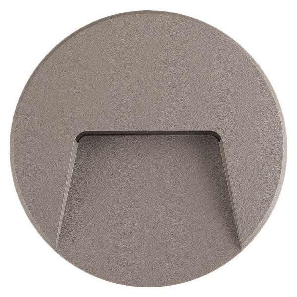 Φωτιστικό τοίχου από πλαστικό/ABS σε γκρι χρώμα SLIM LED 3W IP65 220-240V Φ135