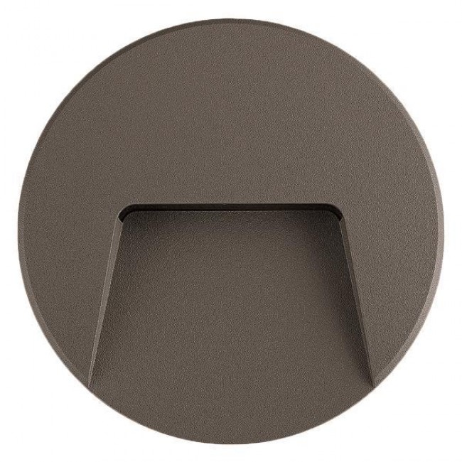 Φωτιστικό τοίχου από πλαστικό/ABS σε γραφίτη χρώμα SLIM LED 3W IP65 220-240V Φ135