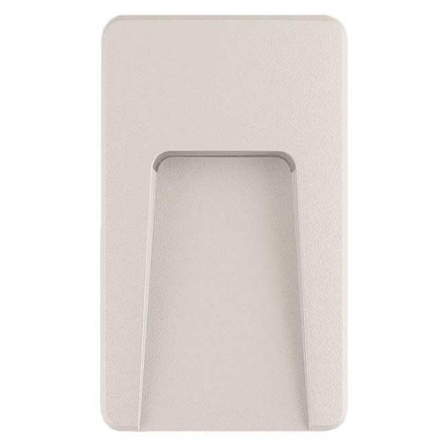 Φωτιστικό τοίχου από πλαστικό/ABS σε λευκό χρώμα SLIM LED 3W IP65 230V 90X150