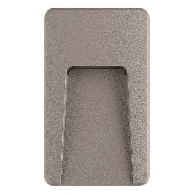 Φωτιστικό τοίχου από πλαστικό/ABS σε γκρι χρώμα SLIM LED 3W IP65 230V 90X150