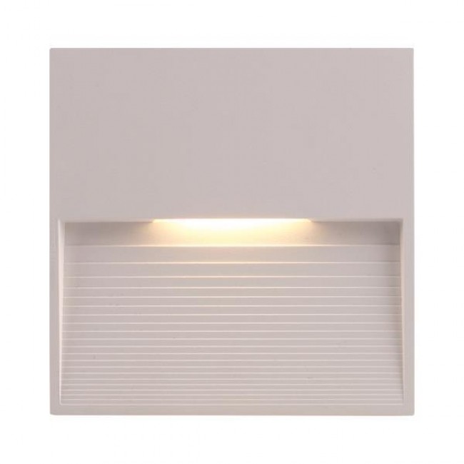 Απλίκα από πλαστικό σε λευκό χρώμα SLIM LED 3W 120x120x12 3000K IP65